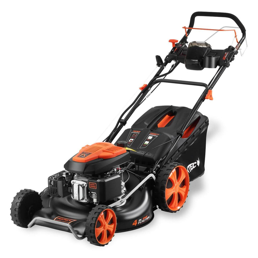 Tondeuse thermique démarrage électrique E-Start et vitesse d'autotraction réglable FUXTEC FX-RM5396esPRO