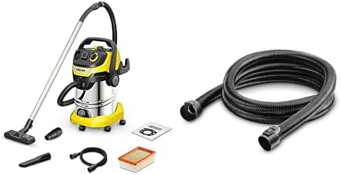 K?rcher Aspirateur Eau et Poussières WD 6 P S V-30/6/22/T, Prise de Courant, Filtre Plissé Plat, Fonction de Nettoyage, 1300 W, Cuve : 30 l et Bouchon de Vidange, Tube d'Aspiration : 2,2 m