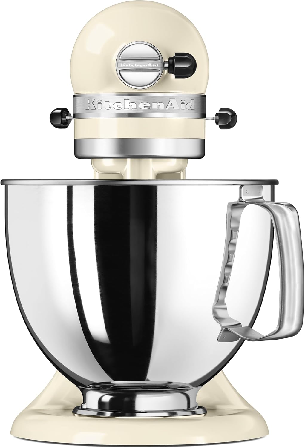KitchenAid Robot Patissier I Artisan I Robot cuisine multifonctions à tête inclinable I Avec 4 accessoires I Bol de 4,8L | Crème