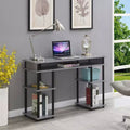 HomeStock 30 in.H White Color Glass Writing Desks with File Drawer