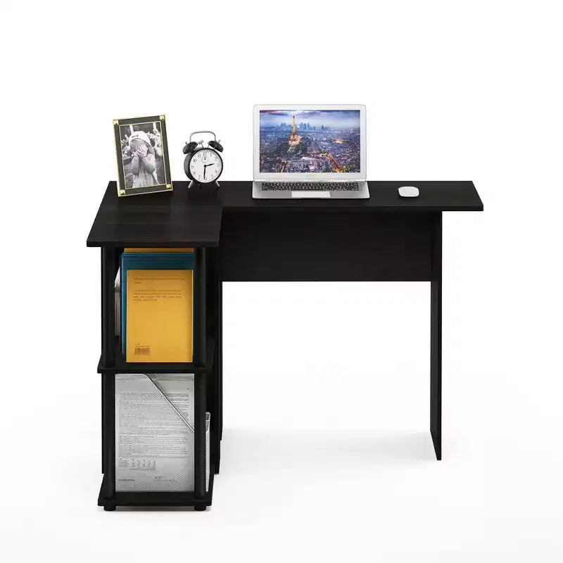 HomeStock 30 in.H White Color Glass Writing Desks with File Drawer