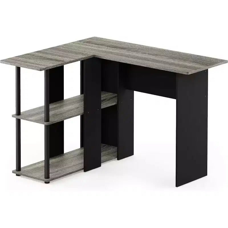 HomeStock 30 in.H White Color Glass Writing Desks with File Drawer