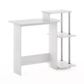 HomeStock 2 in.H Black Color Wood Computer Desks with No Storage
