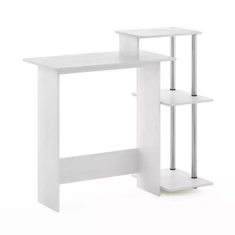 HomeStock 2 in.H Black Color Wood Computer Desks with No Storage