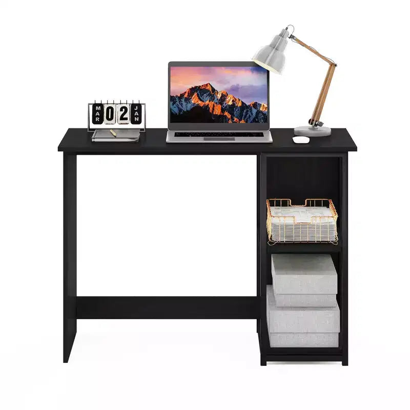 HomeStock 29 in.H White Color Wood Kids Desks with Open Storage Shelf