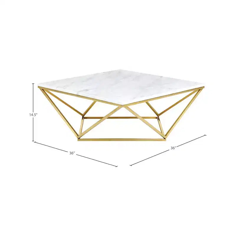 Meridian Furniture,Mason Gold Coffee Table