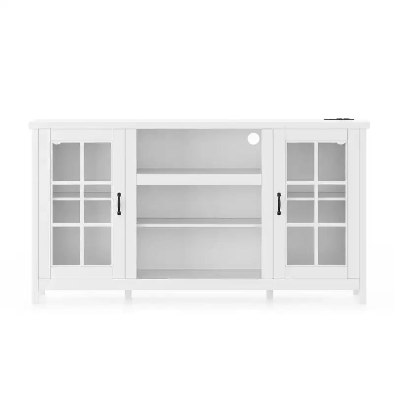 TV Stand for 65 Inch TVs Entertainment Center with Storage Cabinets Modern Media Console Table Wood Design for Living Room Office