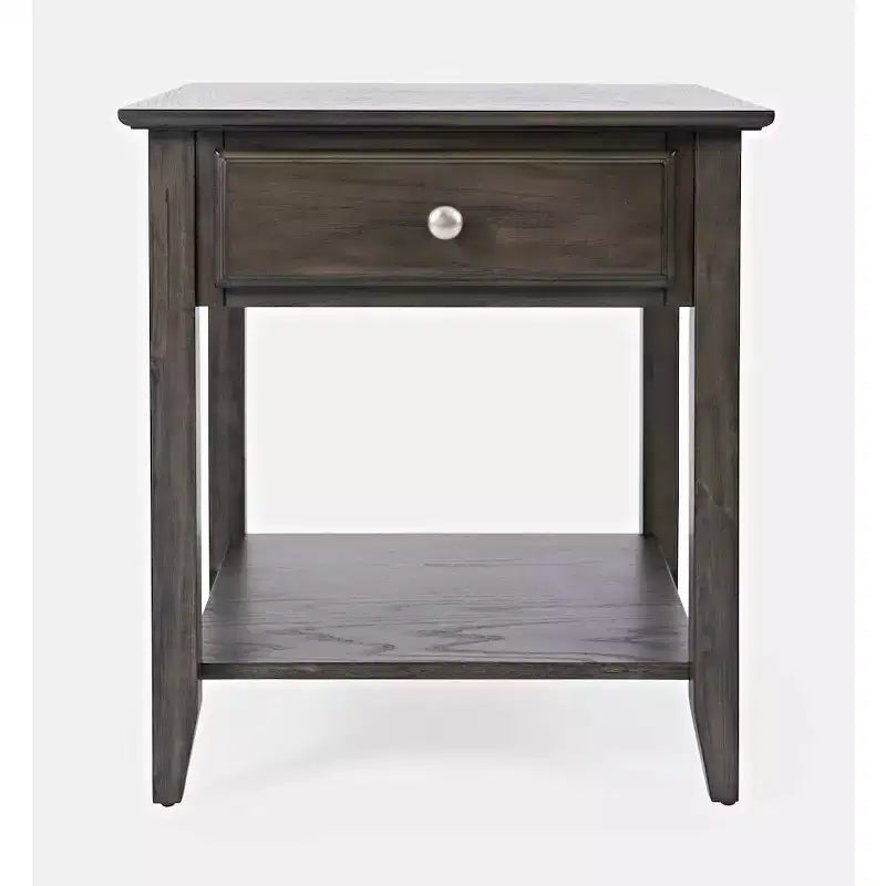 Jofran,Modern Traditional End Table with Drawer and Shelf
