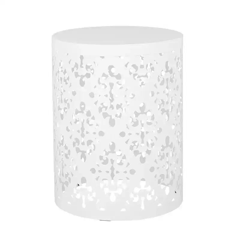 Side Table, Cylindrical End Table, Powder-coated Iron Side Tables,Cylindrical End Table, For Living Room