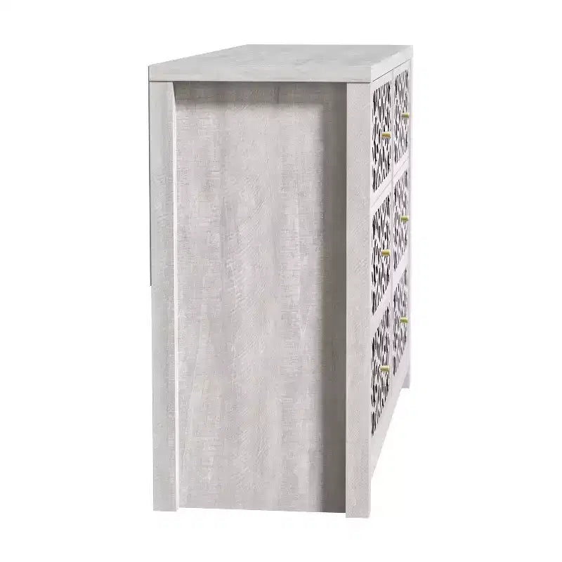 Galano 6-Drawer Dresser with Cutout Floral Fronts 45.4 W x 15.7 D x 32.0 H