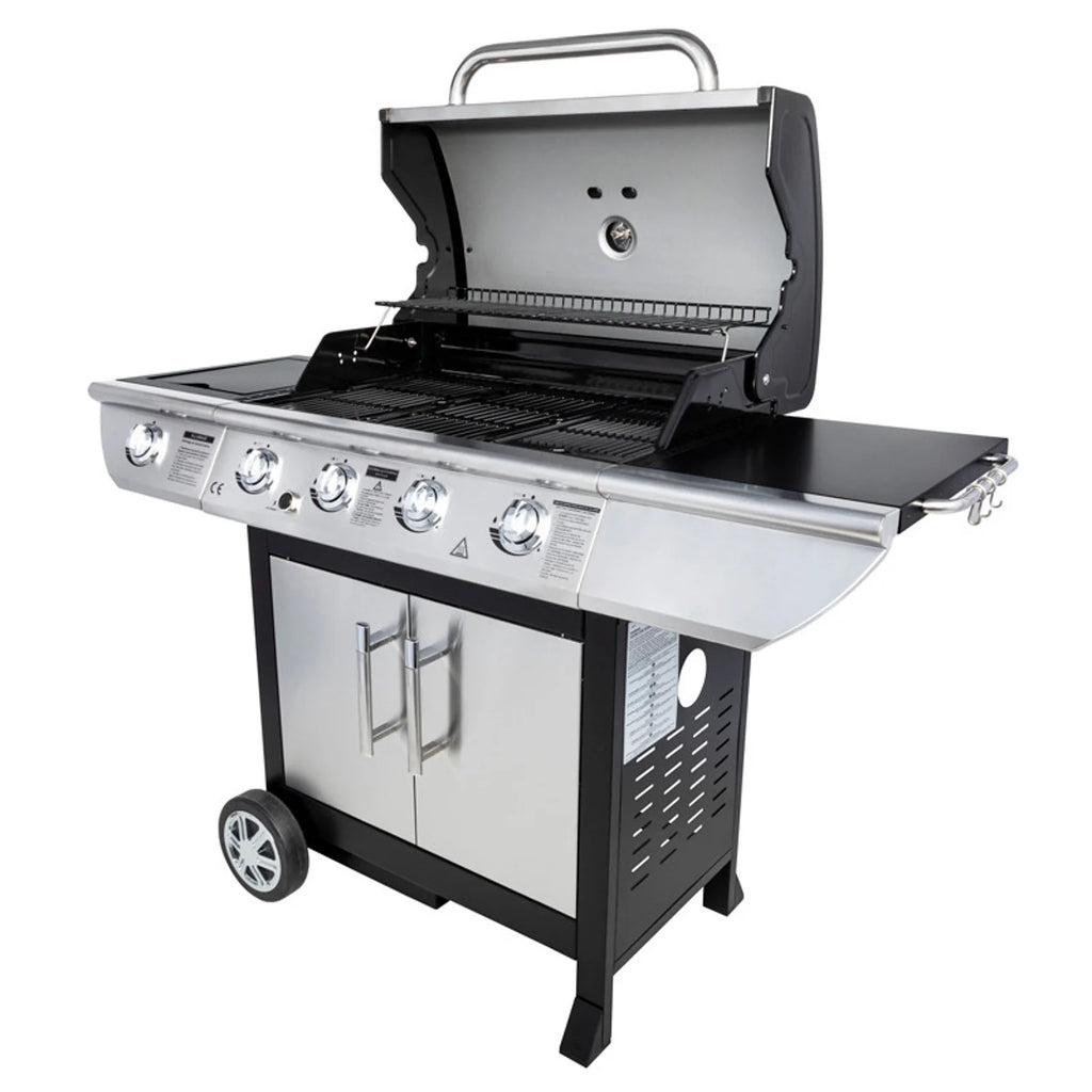 Barbecue au gaz BRISBANE - 4 br?leurs 14kW + réchaud Somagic