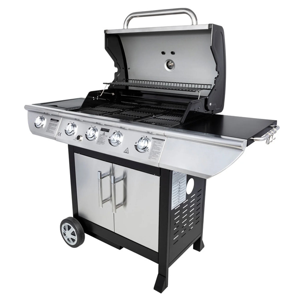 Barbecue au gaz BRISBANE - 4 br?leurs 14kW + réchaud Somagic