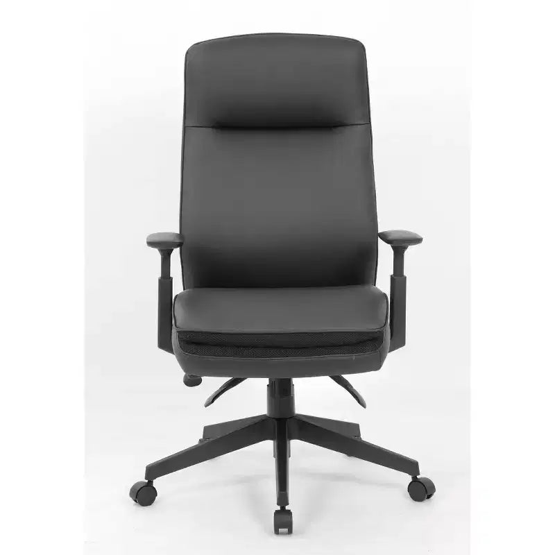 Executive Multi-Function Chair Beige/White/Gray: Boss Office Products, High Back, Lumbar Support, Adjustable Armrests