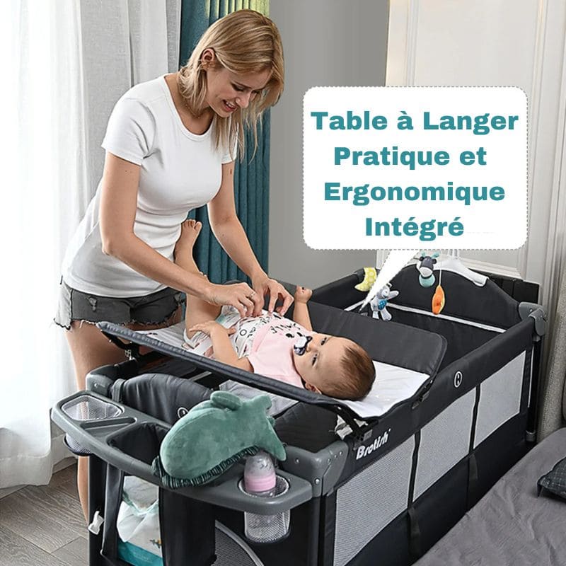 Berceau Bébé 3 en 1 - Confort et Mobilité  | FlexiBed