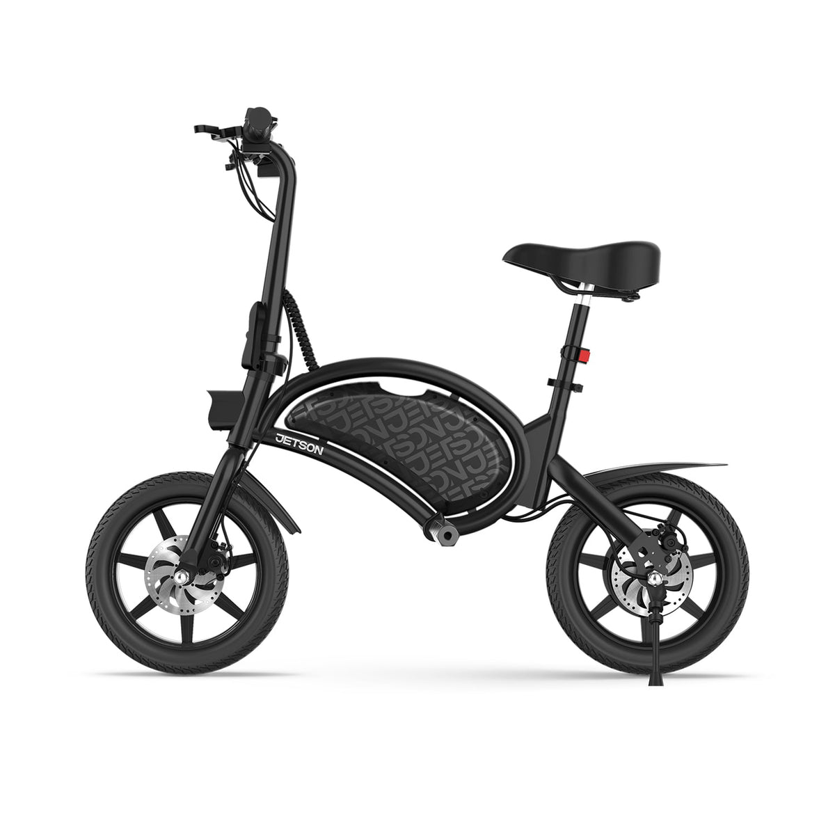 Roulement électrique pour adulte avec boulon Jetson | Comprend un moteur de 350 watts | Pieds de pied | Mécanisme de pliage facile | Guidon pliable | Poignée de transport intégrée | Cadre léger en alliage d'aluminium | Tête LED