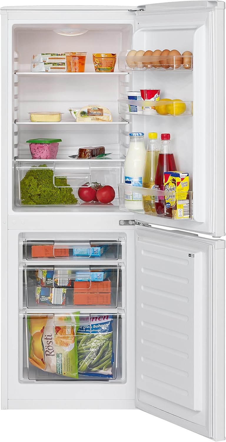 Réfrigérateur - congélateur KG 320 - Classe énergétique A+++ - Hauteur : 143,80 cm - 163 kWh/an - Réfrigérateur de 112 litres - Congélateur de 48 litres Wei?