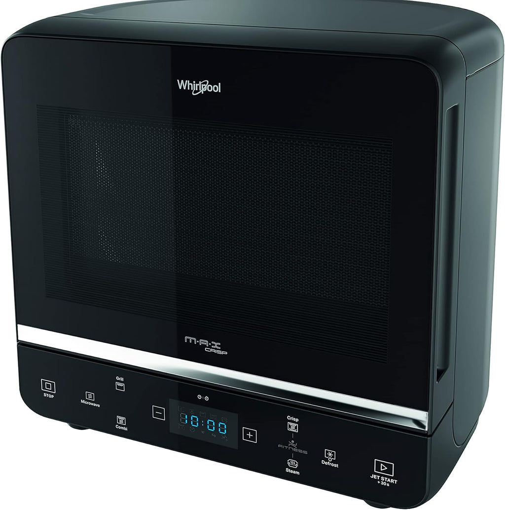 Whirlpool Max 49 MB four à micro-ondes + Grill, 13 l avec vapeur, grille haute, plateau Crisp + poignée