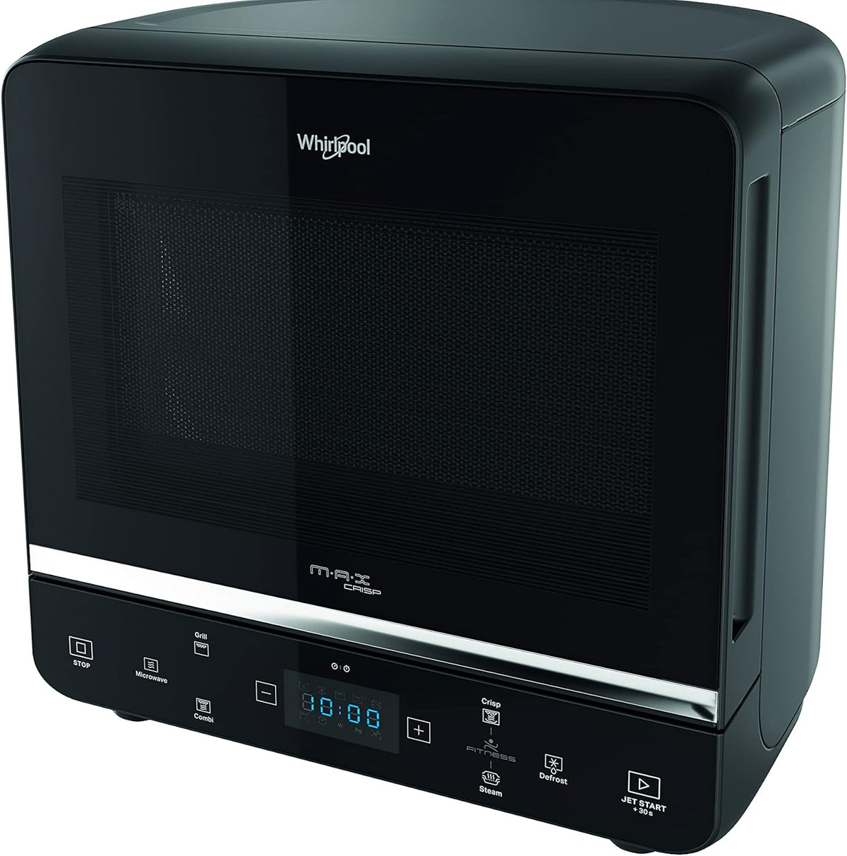 Whirlpool Max 49 MB four à micro-ondes + Grill, 13 l avec vapeur, grille haute, plateau Crisp + poignée