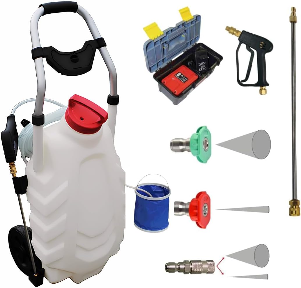 PHOENIX - Pulvérisateur électrique Pro Sprayer III 30L Option Rin?age – Pulvérisateur électrique Toiture Longue Portée à Batterie Rechargeable, Débit 240 L/H, Tuyau 8m - 2 Batteries