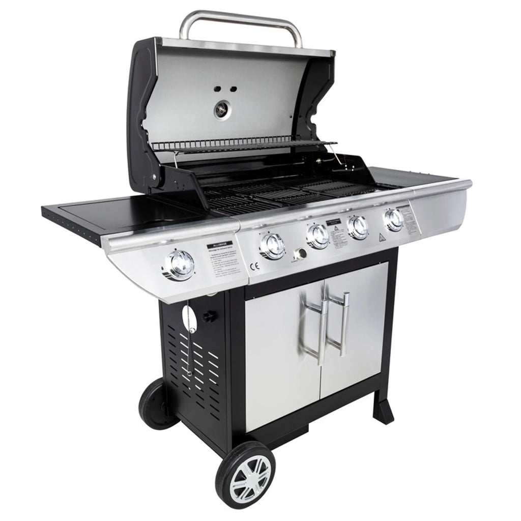 Barbecue au gaz BRISBANE - 4 br?leurs 14kW + réchaud Somagic