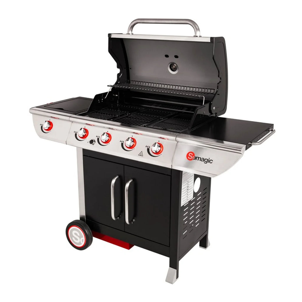 Barbecue au gaz MANHATTAN 450GPI - 4 br?leurs + réchaud 14kW Somagic