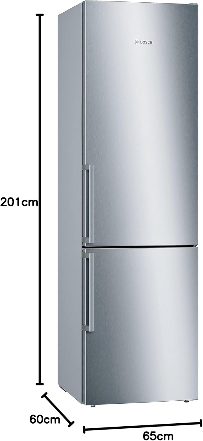 Bosch KGE398IBP - Série 6, Réfrigérateur combiné pose-libre, 201 x 60 cm, Inox anti trace de doigts