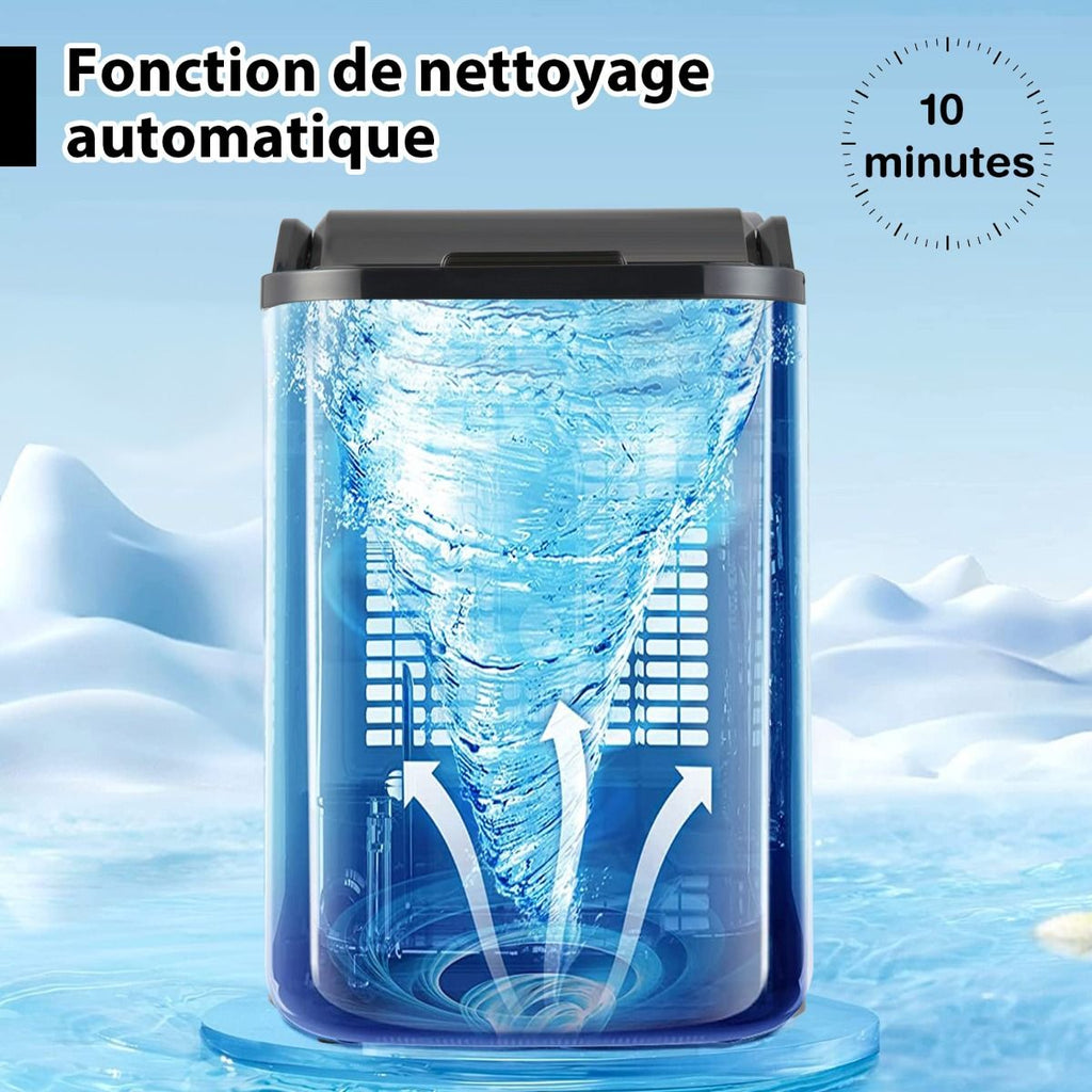 Machine à Gla?ons 24kg en 24h Panneau de Contr?le Tactile LED