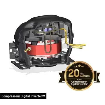 Réfrigérateur combinéSAMSUNG RB38C650ESA