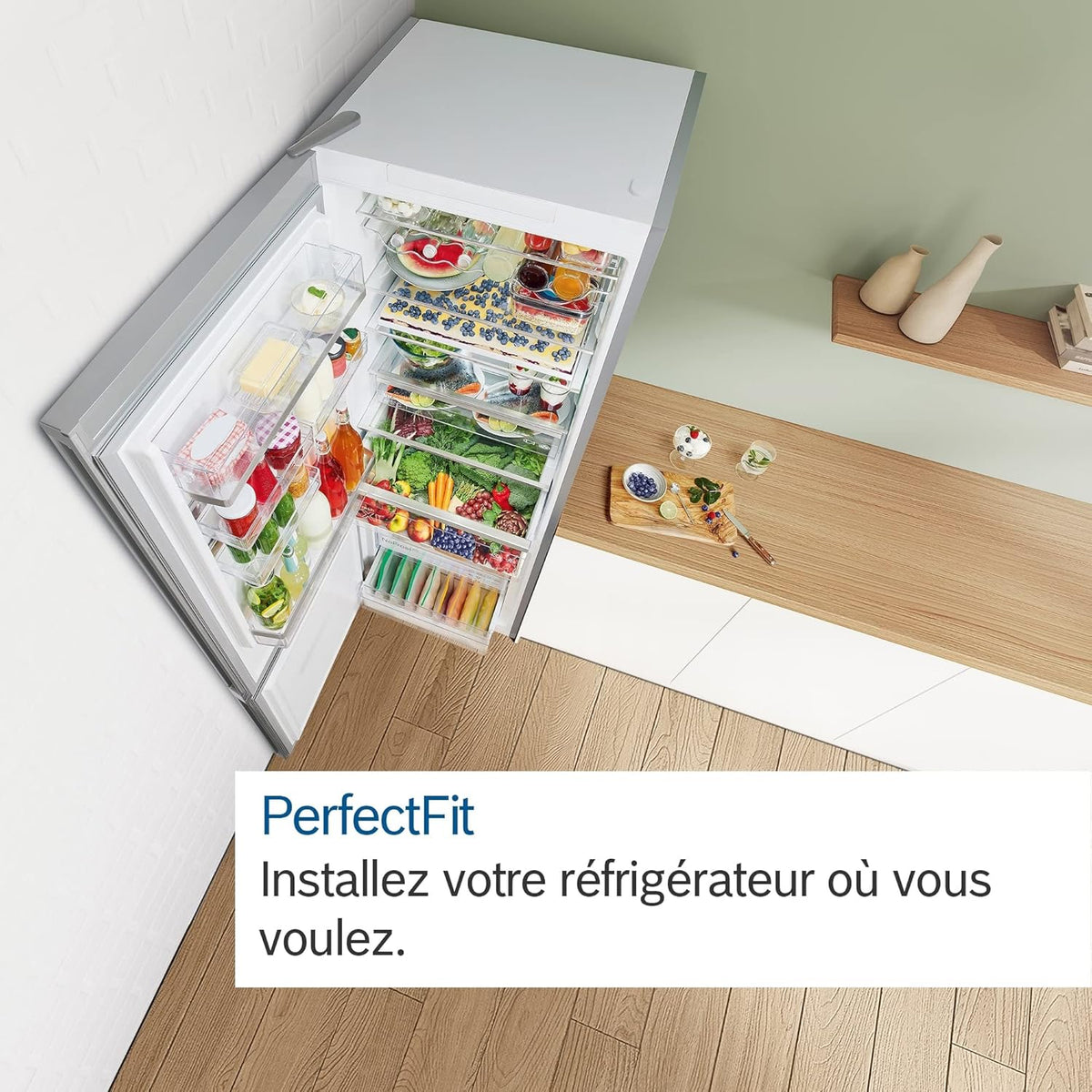 Bosch KGN49XLEA Série 4 - Réfrigérateur Combiné pose-libre - 438 L - 203 x 70 (H x L) - Inox