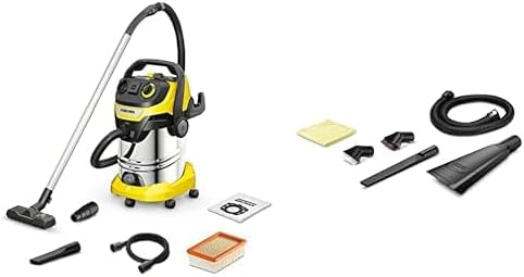 K?rcher Aspirateur Eau et Poussières WD 6 P S V-30/6/22/T, Prise de Courant, Filtre Plissé Plat, Fonction de Nettoyage, 1300 W, Cuve : 30 l et Bouchon de Vidange, Tube d'Aspiration : 2,2 m