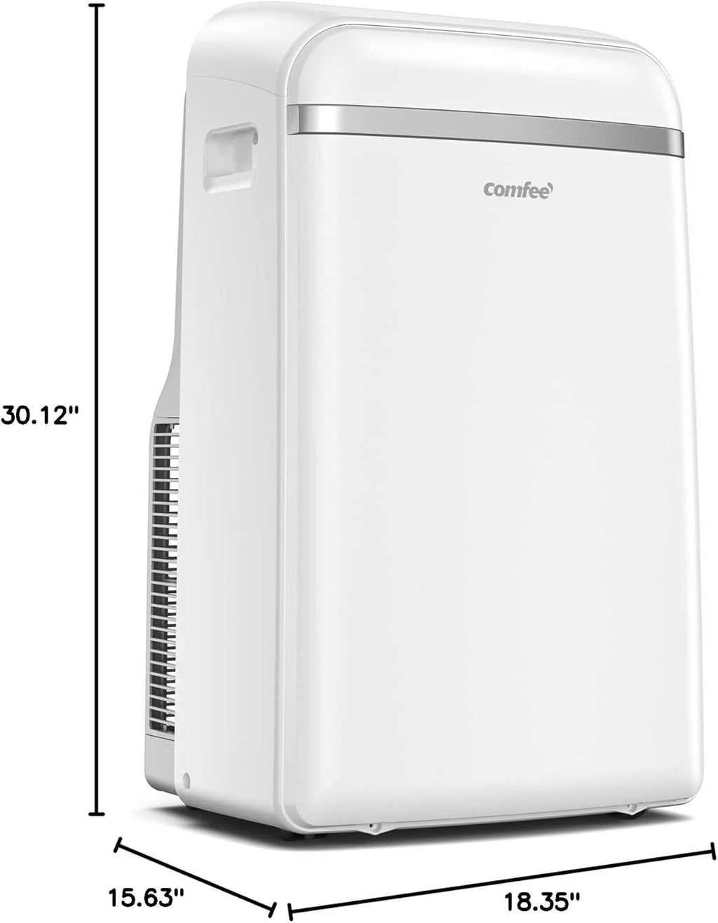 COMFEE' Climatiseur Mobile 9000 BTU/h 2,6kW, 3-EN-1 Refroidisseur Déshumidificateur Ventilateur, Fonction Follow me, Minuterie, Mode nuit, Pour salon et maison de 33©O/88m3, MPPH-09CRN7, R290