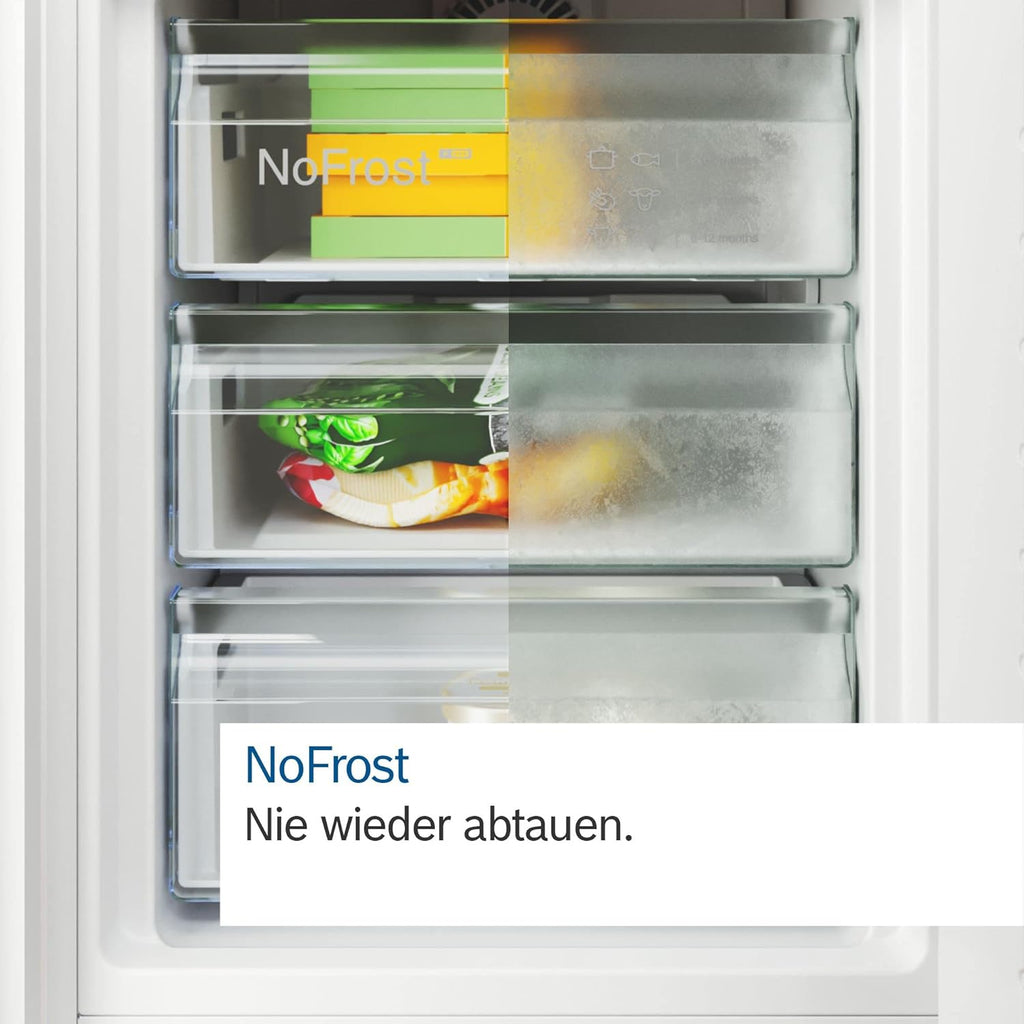 Bosch KGN367LDF- Série 4, Réfrigérateur combiné pose-libre,186 x 60 cm, Inox