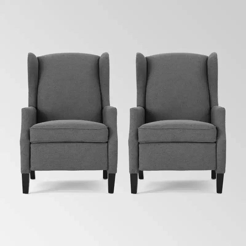 Set of 2 Wescott Contemporary Fabric Recliners - Christopher Knight Home