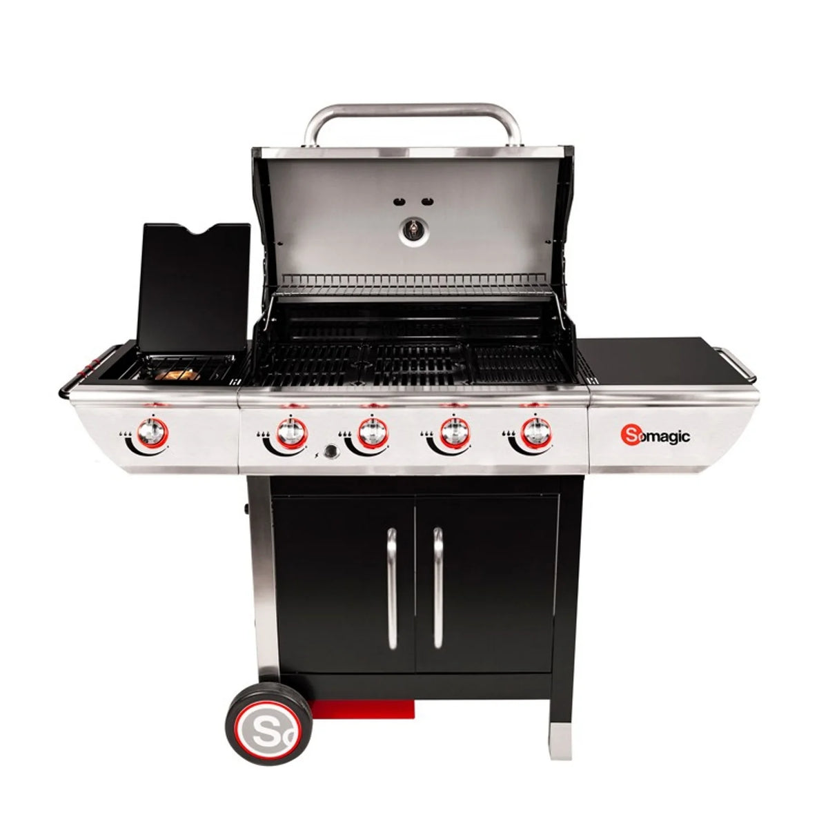 Barbecue au gaz MANHATTAN 450GPI - 4 br?leurs + réchaud 14kW Somagic