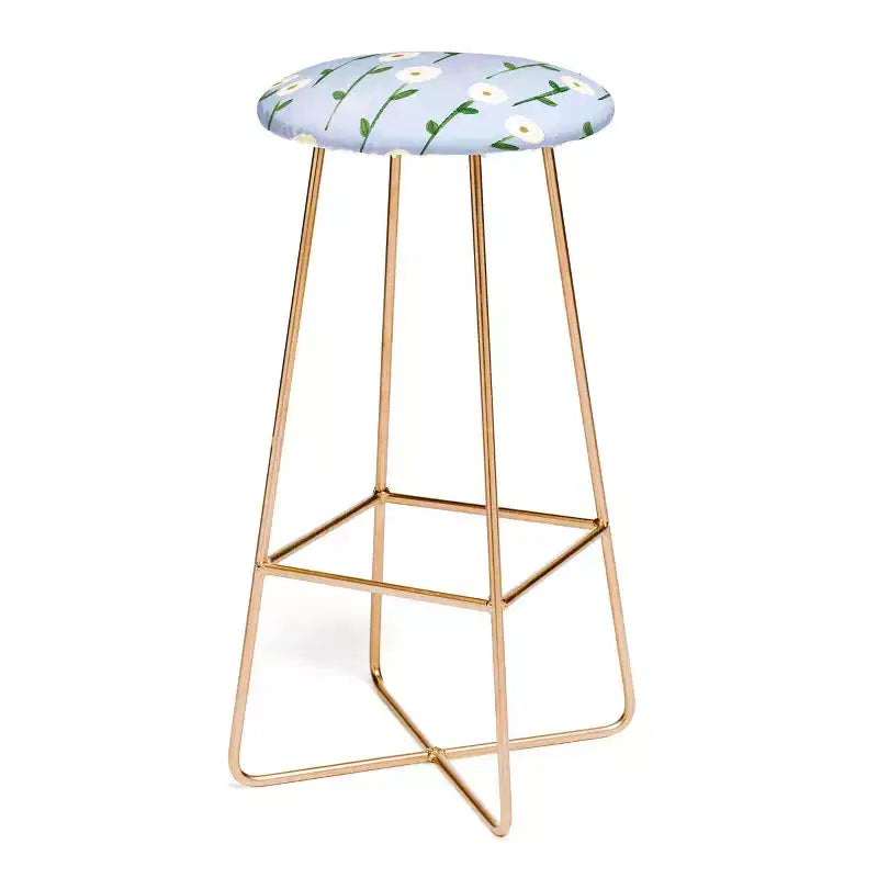 Reves et Histoires Cute Little Flowers Barstool - Deny Designs