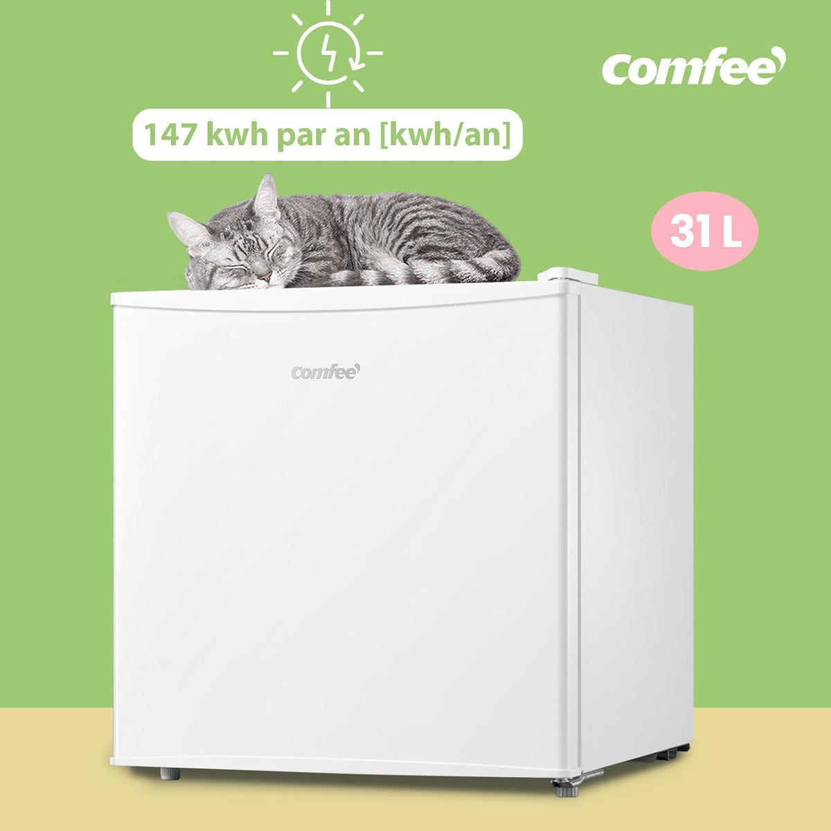 COMFEE’ RCU40WH2(E) | Mini Congélateur 31L 4 étoiles