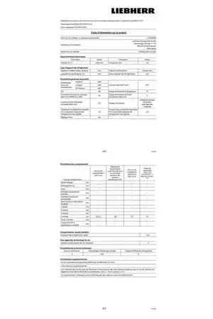 Liebherr Fndi 1624-20 congélateur Top