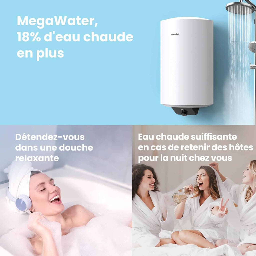 COMFEE’ D80-15EFG | Chauffe-eau électrique Connecté 80L