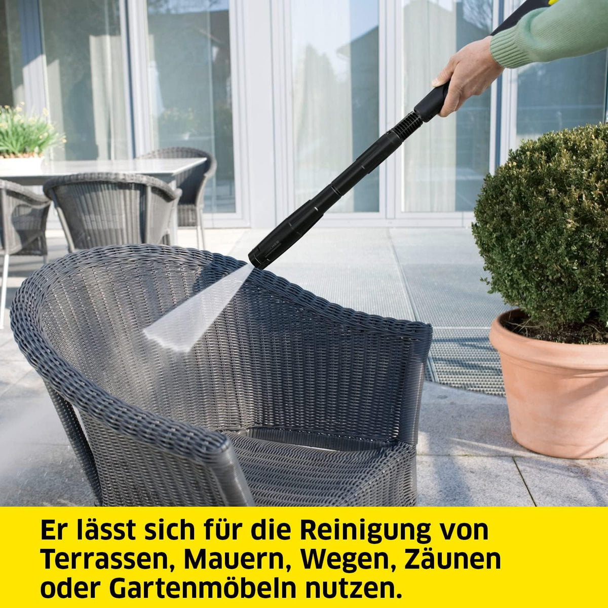 Nettoyeur haute pression Karcher K 7 Premium Smart Control Flex Home - 180 bars - 600 L/h - connecté - tambour enrouleur - brosse terrasse