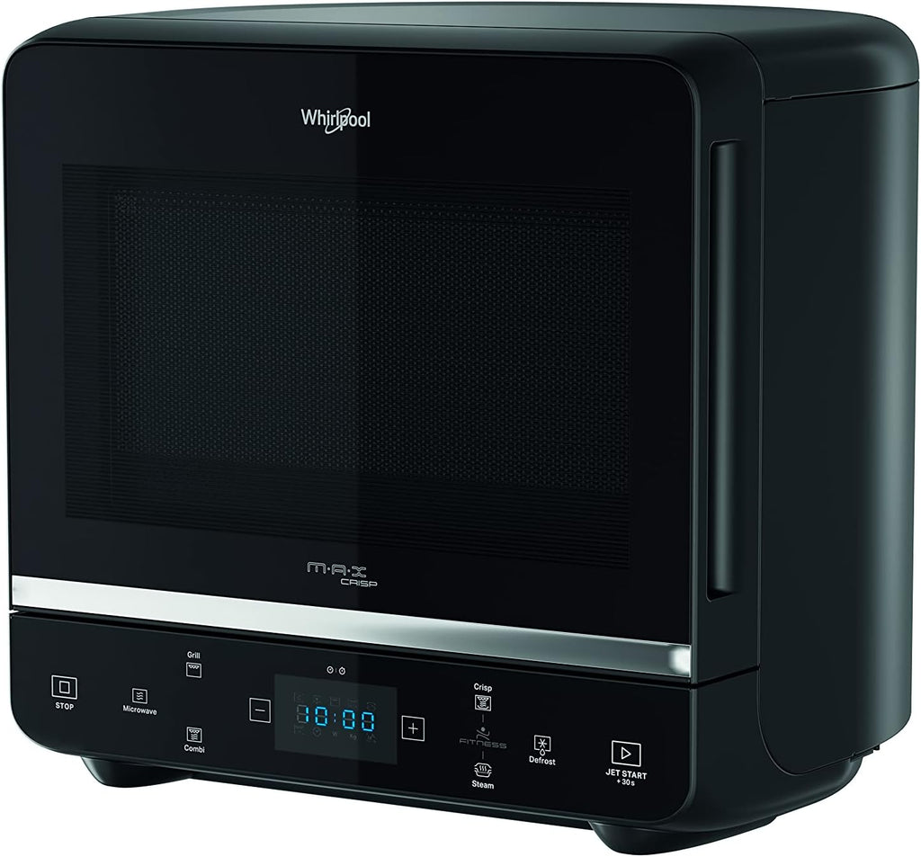 Whirlpool Max 49 MB four à micro-ondes + Grill, 13 l avec vapeur, grille haute, plateau Crisp + poignée