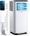 Climatiseur Mobile 4-en-1 9000 BTU - Clim Puissante compatible WiFi avec Application- Minuterie 24 heures, Télécommande et Kit Fenêtre inclus pour Chambre, Salon 22m2 [Classe énergétique A]