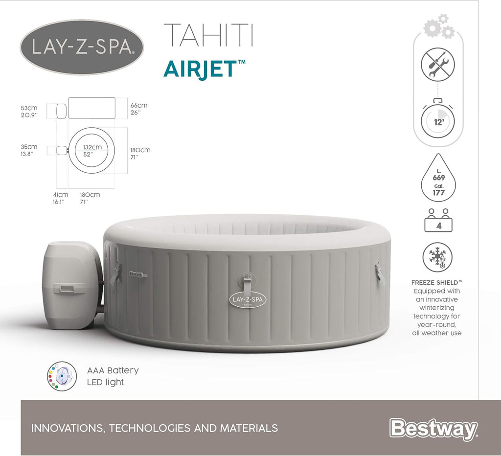 Spa gonflable rond BESTWAY Lay-Z-Spa? Miami Airjet? 2 - 4 personnes