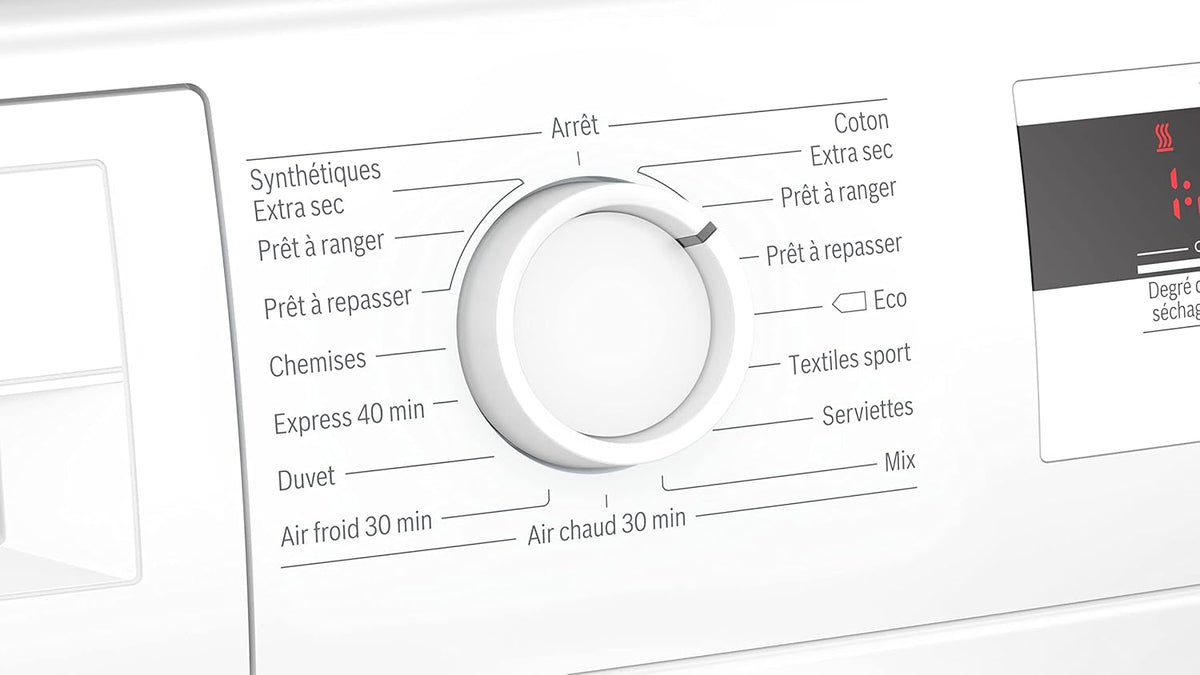 Bosch WTN85V07FF Sèche linge à condensation Série 4 - Silencieux - Pose Libre - 7kg - 112 L - Blanc