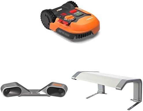 WORX LANDROID Vision WR206E.1, Robot Tondeuse sans Fil périphérique 600 m2 Surf.Max 700 m2, Installation en 30 Min, Caméra 4K + IA Adaptative, évite Tous Les Obstacles, Coupe des Bordures, Multizone