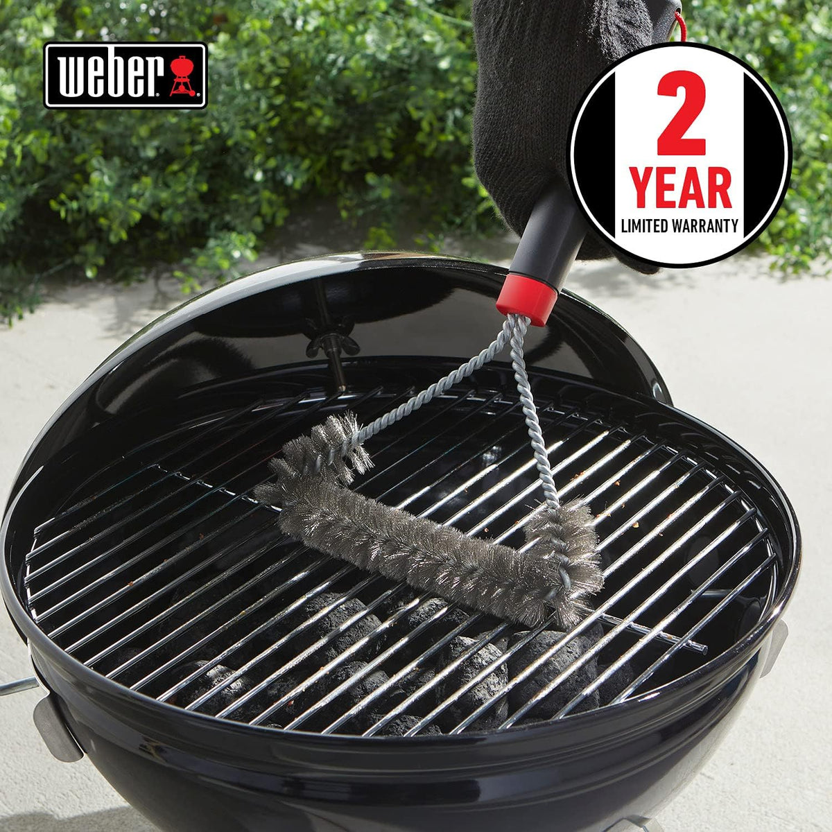 Weber Q1400 Barbecue électrique, surface de cuisson 43 x 32 cm, nomade, grille en fonte émaillée divisée en 2 parties, couvercle et cuve en fonte d'aluminium - Gris foncé (52020053)