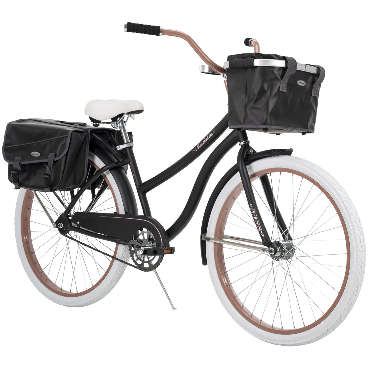 Huffy 26 In. Vélo Marietta Confort Cruiser pour femme, Noir