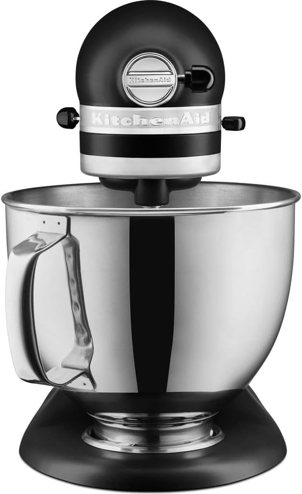 KitchenAid Robot Patissier I Artisan I Robot cuisine multifonctions à tête inclinable I Avec 4 accessoires I Bol de 4,8L | Crème