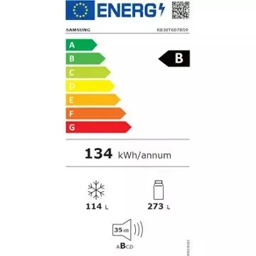 Réfrigérateur combiné SAMSUNG RB38T607BS9