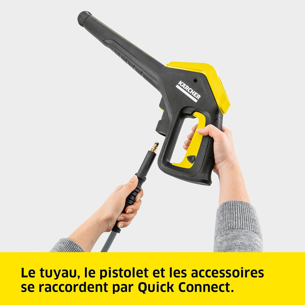 K?rcher Nettoyeur Haute Pression K 4 Power Control Flex Home, Pression : max. 130 bar, Débit : 420 l/h, Surface : 30 m2/h, Poids : 11,5 kg, Pistolet Haute Pression, Rotabuse, Lance, Home Kit